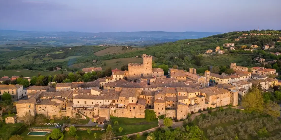 Il borgo di Castellina in Chianti che faceva parte della Lega del Chianti